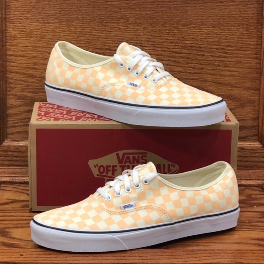 Vans Authentic Checkerboard Apricot Shoes‎